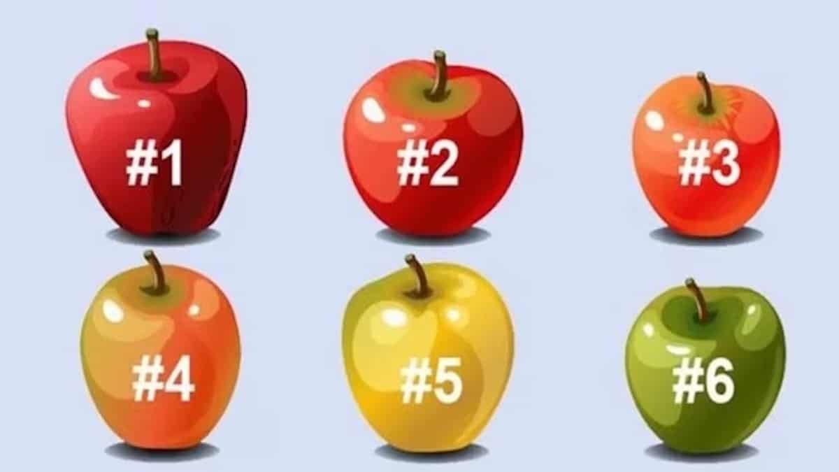 Quelle pomme vous donne envie de manger ? Répondez et vous pourrez vous connaître parfaitement