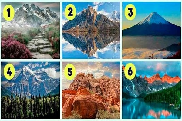 Test visuel: choisissez une montagne et découvrez des traits cachés de votre personnalité