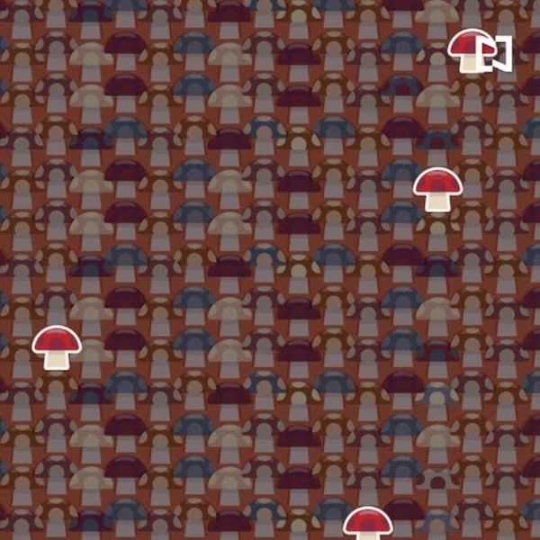 Trouvez les champignons rouges dans l’image, 2 personnes sur 10 réussissent ce défi viral